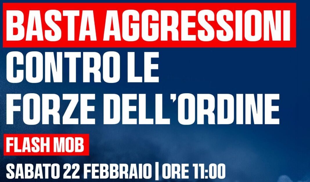 fratelli d'italia como flash mob solidarietà forze dell'ordine como news notizie a como